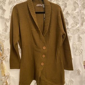 Tiara Cardigan Camel Sweater
